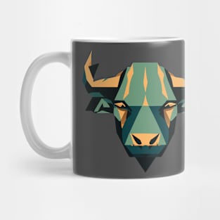 Geometric designed Buffalo Face Mug